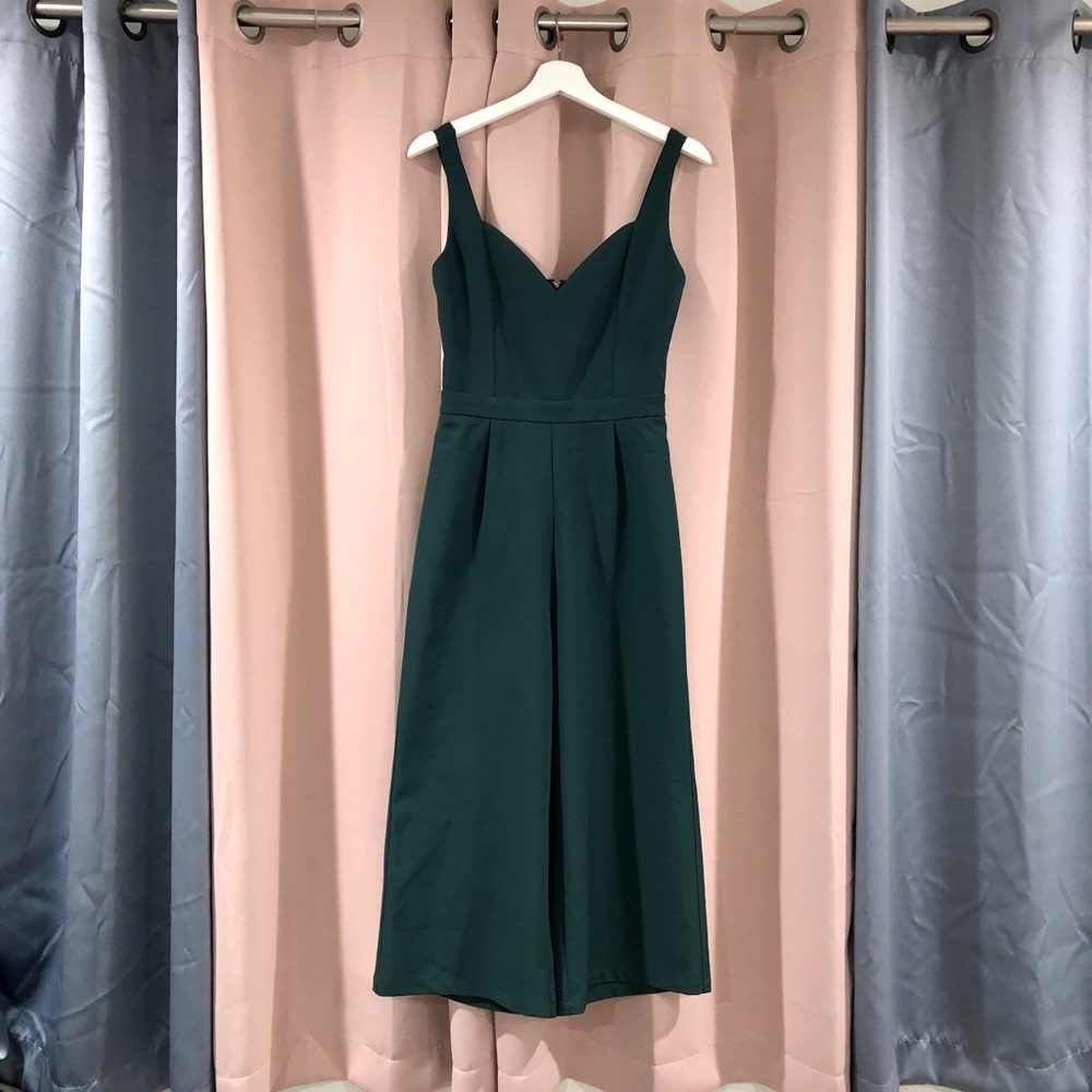 Sweetheart Scuba Wide Leg Crop Jumpsuit